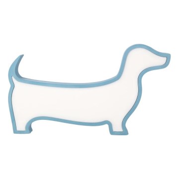 LED Dziecięca lampka biurkowa DOG LED/12W/230V niebieska