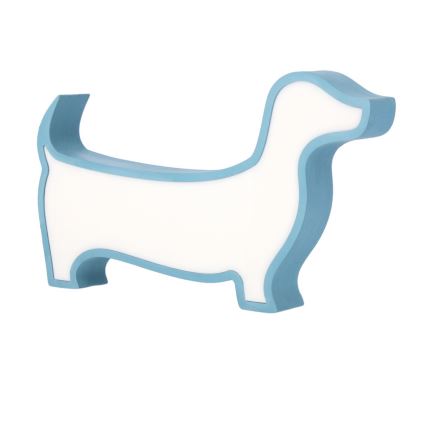 LED Dziecięca lampka biurkowa DOG LED/12W/230V niebieska