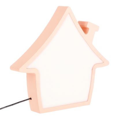 LED dziecięca lampka biurkowa HOUSE LED/10W/230V różowa