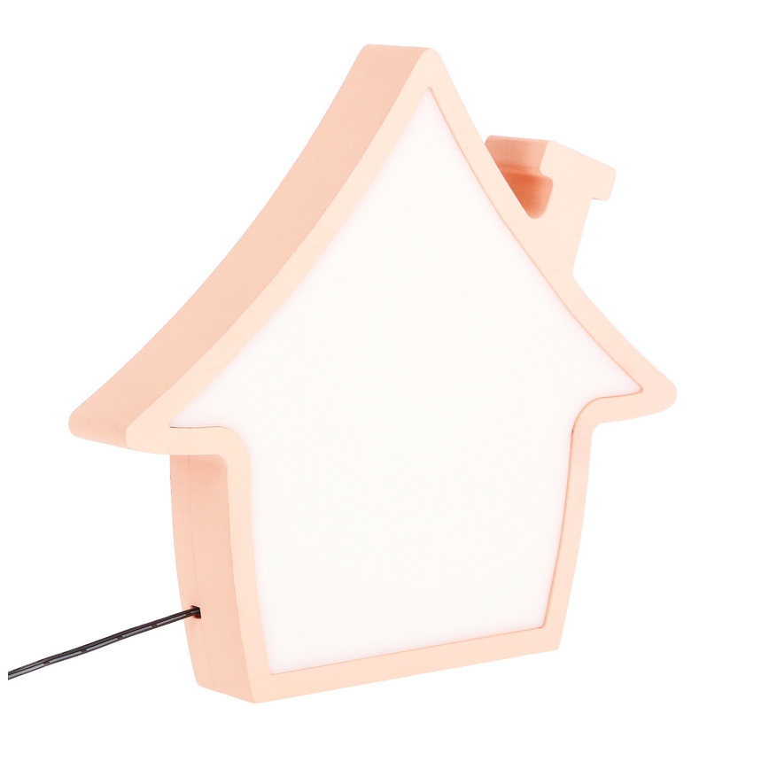 LED dziecięca lampka biurkowa HOUSE LED/10W/230V różowa