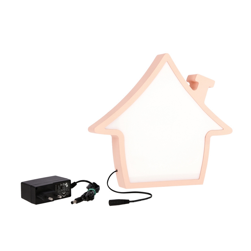 LED dziecięca lampka biurkowa HOUSE LED/10W/230V różowa