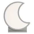 LED Dziecięca lampka biurkowa MOON LED/12W/230V szara