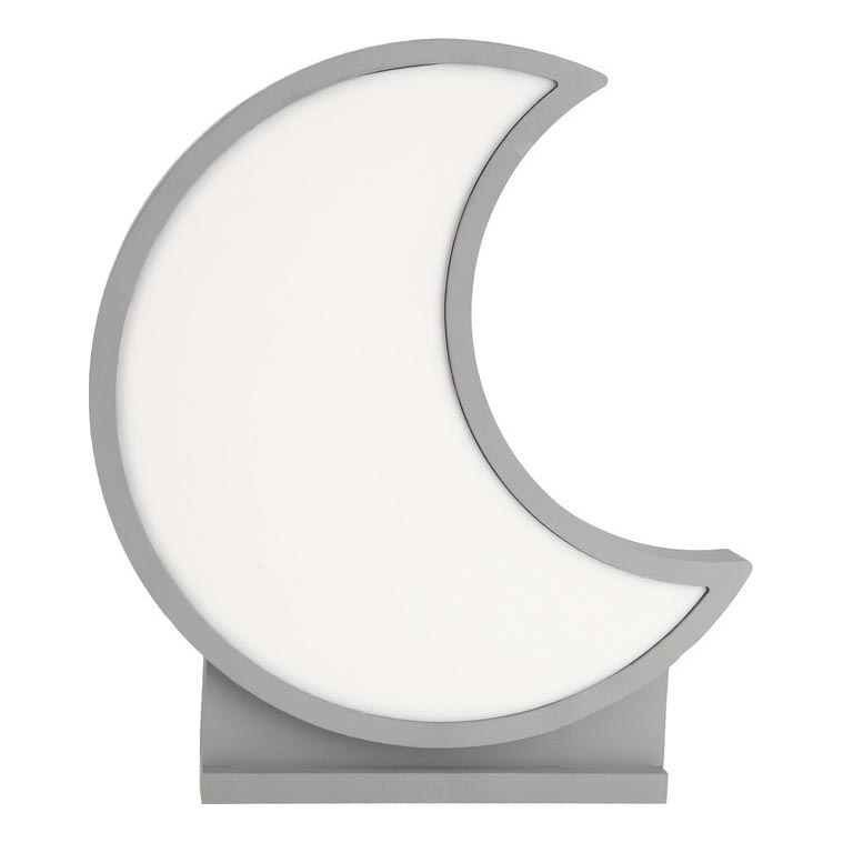 LED Dziecięca lampka biurkowa MOON LED/12W/230V szara