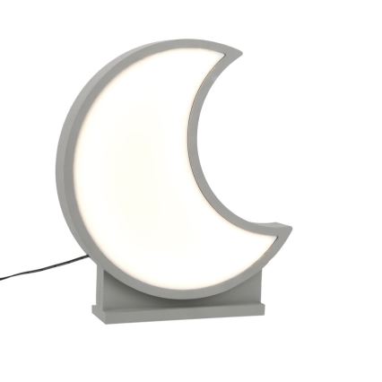 LED Dziecięca lampka biurkowa MOON LED/12W/230V szara