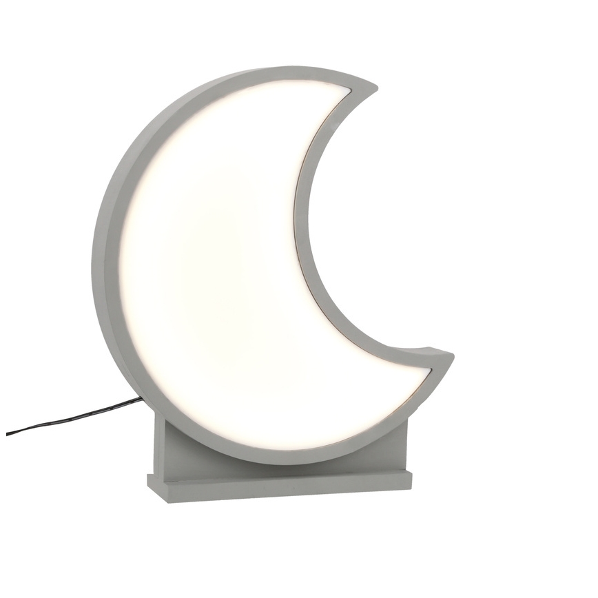 LED Dziecięca lampka biurkowa MOON LED/12W/230V szara