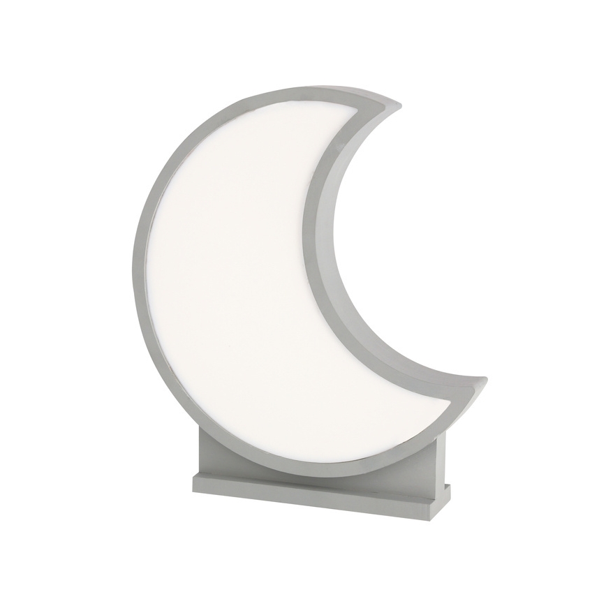 LED Dziecięca lampka biurkowa MOON LED/12W/230V szara