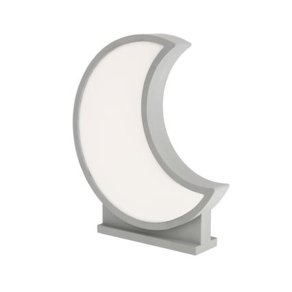 LED Dziecięca lampka biurkowa MOON LED/12W/230V szara