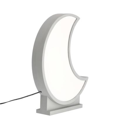 LED Dziecięca lampka biurkowa MOON LED/12W/230V szara