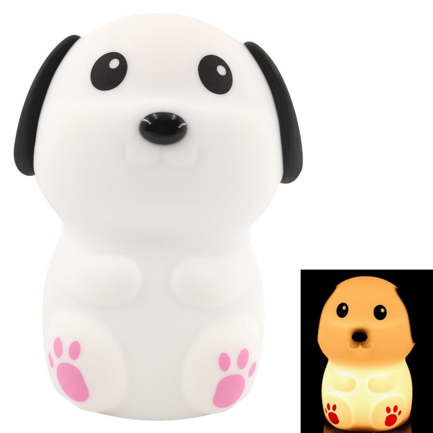 LED Dziecięca lampka nocna ściemnialna LED/0,4W/1000 mAh pies
