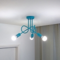 LED dziecięcy plafon natynkowy OXFORD 3xE27/15W/230V niebieski