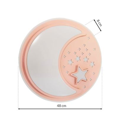 LED Dziecięcy plafon ściemnialny NOTTE LED/40W/230V + pilot zdalnego sterowania