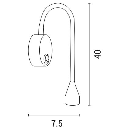 LED Elastyczna lampka IONAS LED/3W/230V 3000K biały