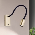 LED Elastyczna naścienne mała lampa KURT LED/5W/230V złota