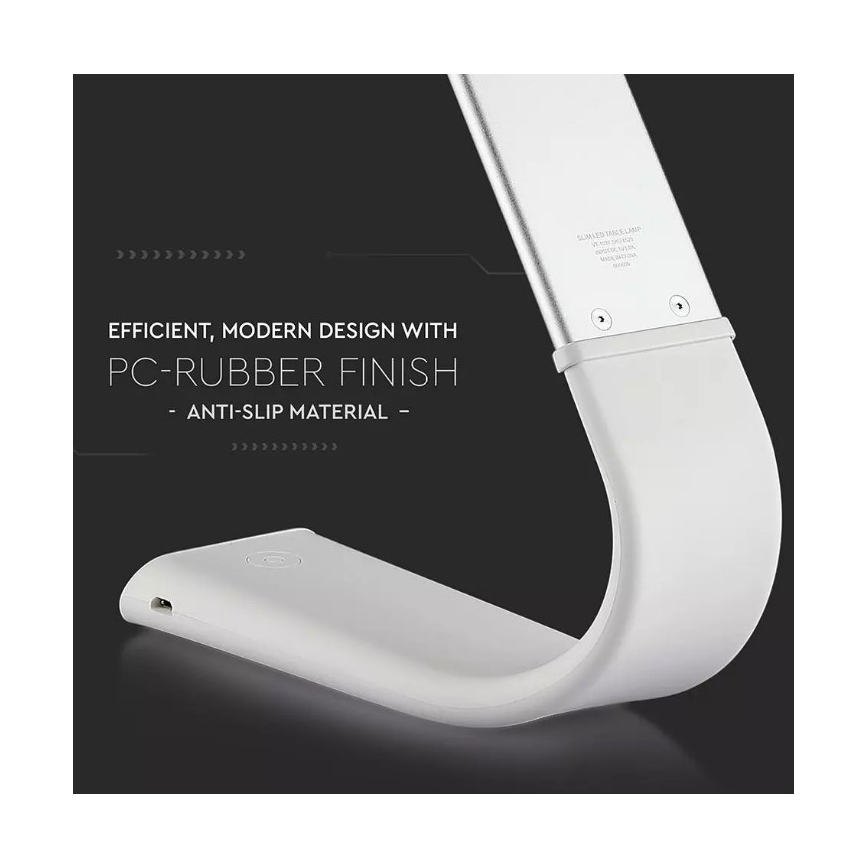 LED Elastyczna ściemnialna lampa stołowa LED/6,5W/5V 2000 mAh 3000K/4500K/6000K