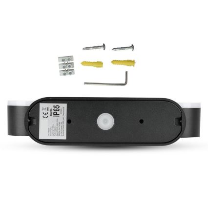 LED Elastyczny kinkiet zewnętrznyt 2xLED/12W/230V IP65 czarny