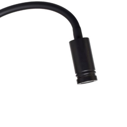 LED Elastyczny mały kiniet BASE 1xLED/8W+1xLED/2W/230V czarny/srebrny