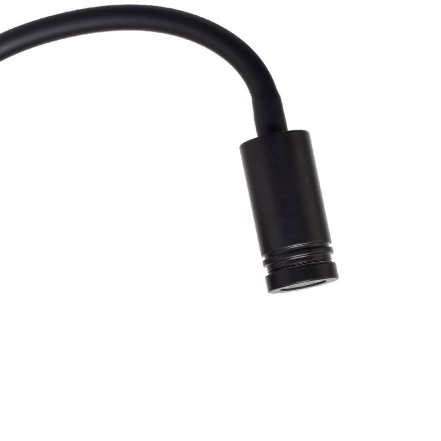 LED Elastyczny mały kiniet BASE 1xLED/8W+1xLED/2W/230V czarny/srebrny