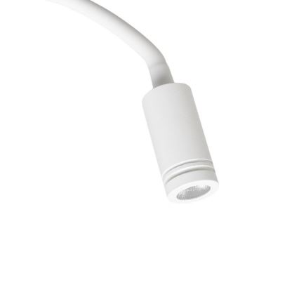 LED Elastyczny mały kinkiet z USB BASE 1xLED/8W+1xLED/2W/230V biały