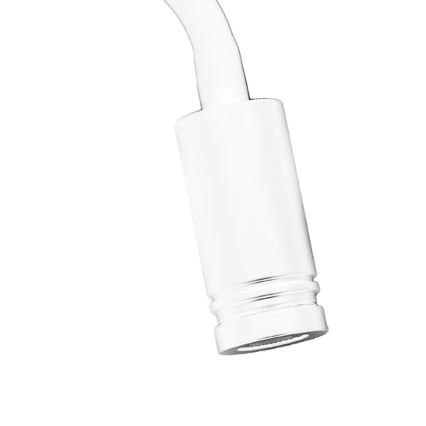 LED Elastyczny mały kinkiet z USB BASE 1xLED/8W+1xLED/2W/230V biały/srebrny