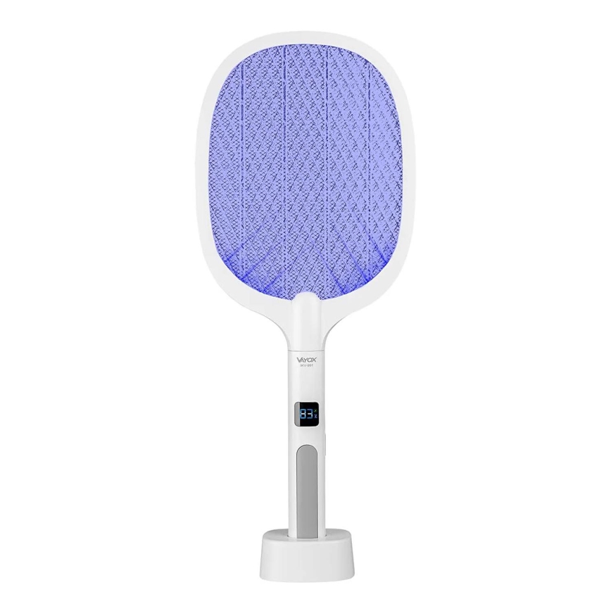 LED Elektryczna pułapka na owady 2w1 1200 mAh/5V biała