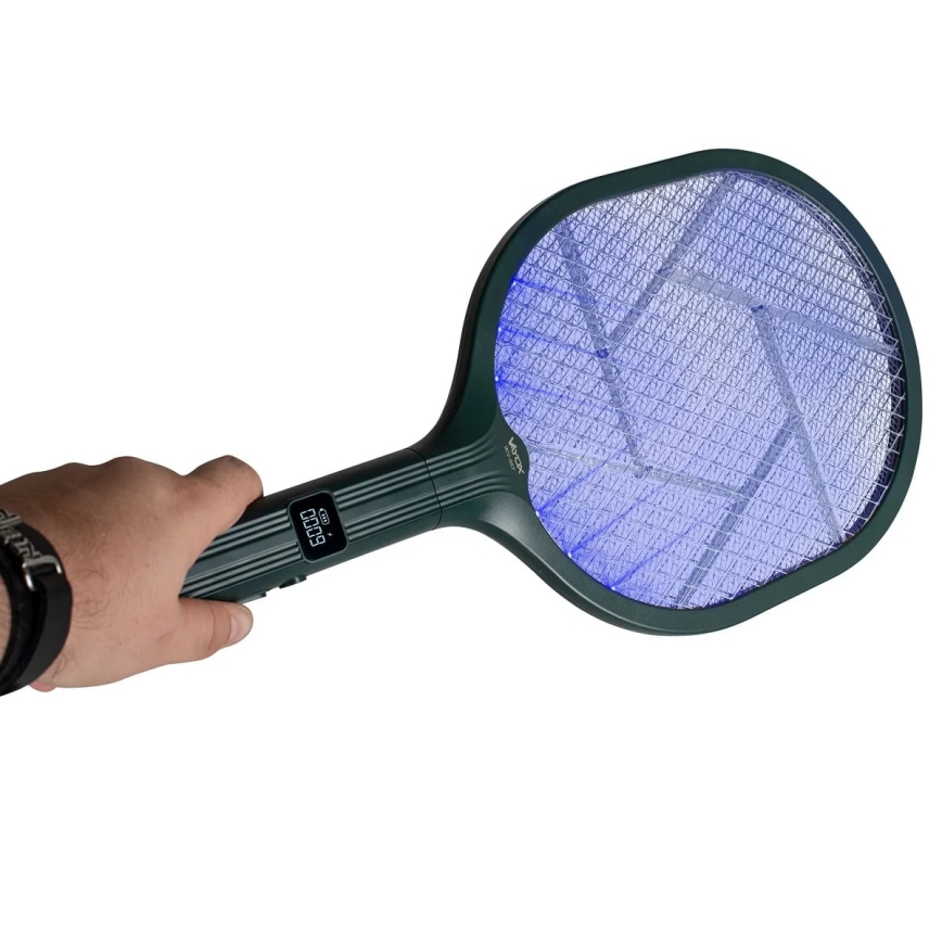 LED Elektryczna pułapka na owady 2w1 1200 mAh/5V zielona