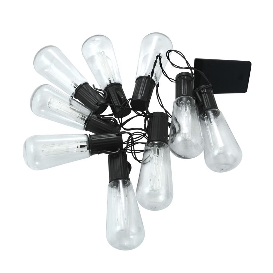 LED Girlanda dekoracyjna EDISON 2,65 m 10xLED/2xAA