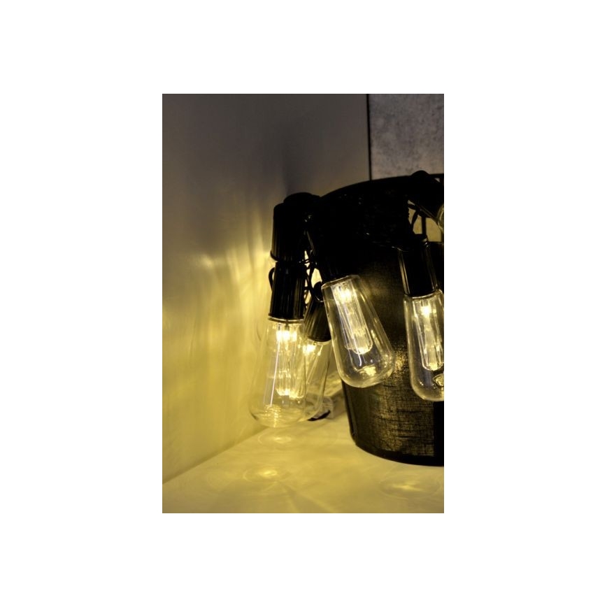 LED Girlanda dekoracyjna EDISON 2,65 m 10xLED/2xAA