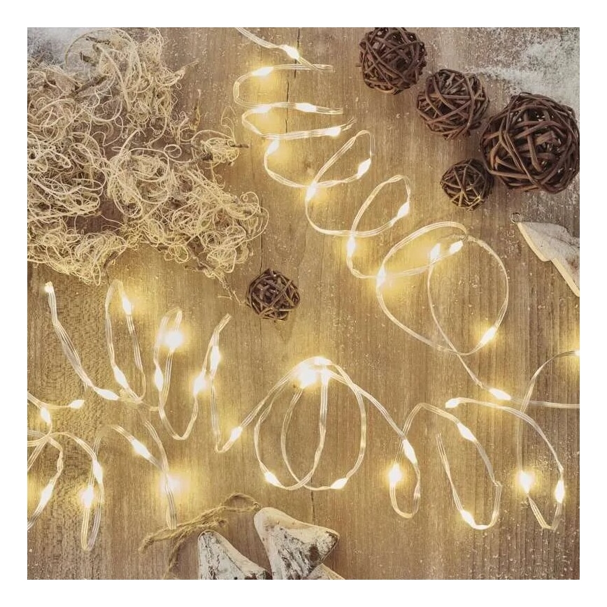 LED girlanda zewnętrzna 120xLED/17m IP44 ciepła biała