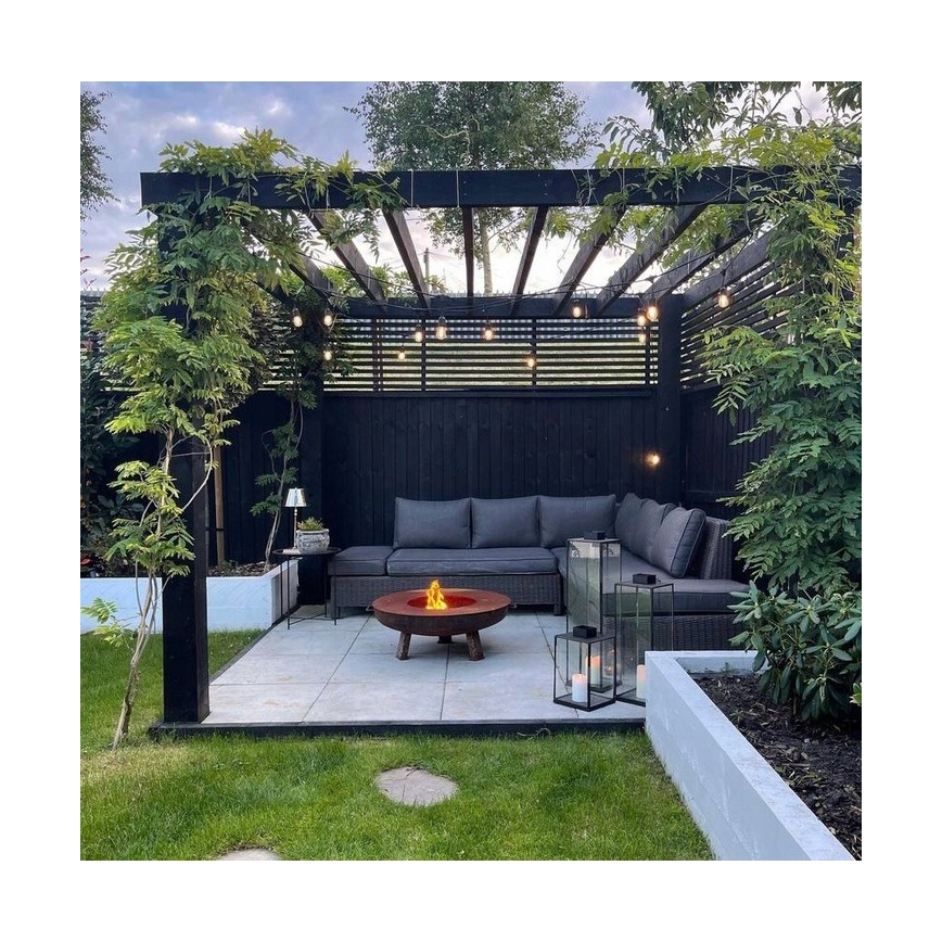 LED girlanda zewnętrzna dekoracyjna 20xE27/1W/230V 20,94 m IP44 czarna