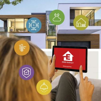 LED Inteligentna kamera zewnętrzna ze światłem GoSmart LED/12W/230V IP65 Wi-Fi Tuya biały