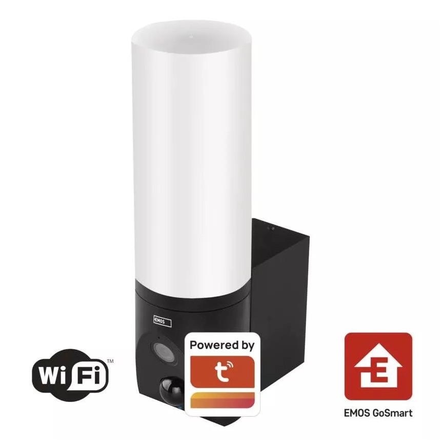 LED Inteligentna kamera zewnętrzna ze światłem GoSmart LED/12W/230V 3200K IP65 Wi-Fi Tuya czarne