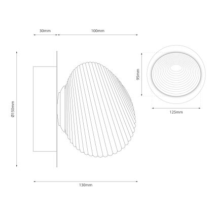LED Kinkiet BOLLA LED/3W/230V chrom błyszczący