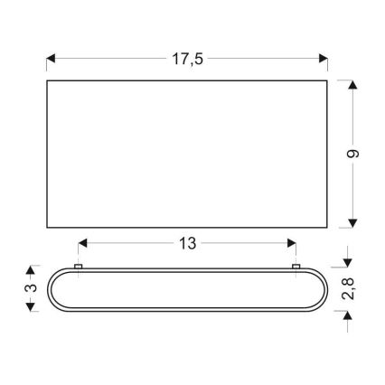 LED Kinkiet CARLI 2xLED/10W/230V