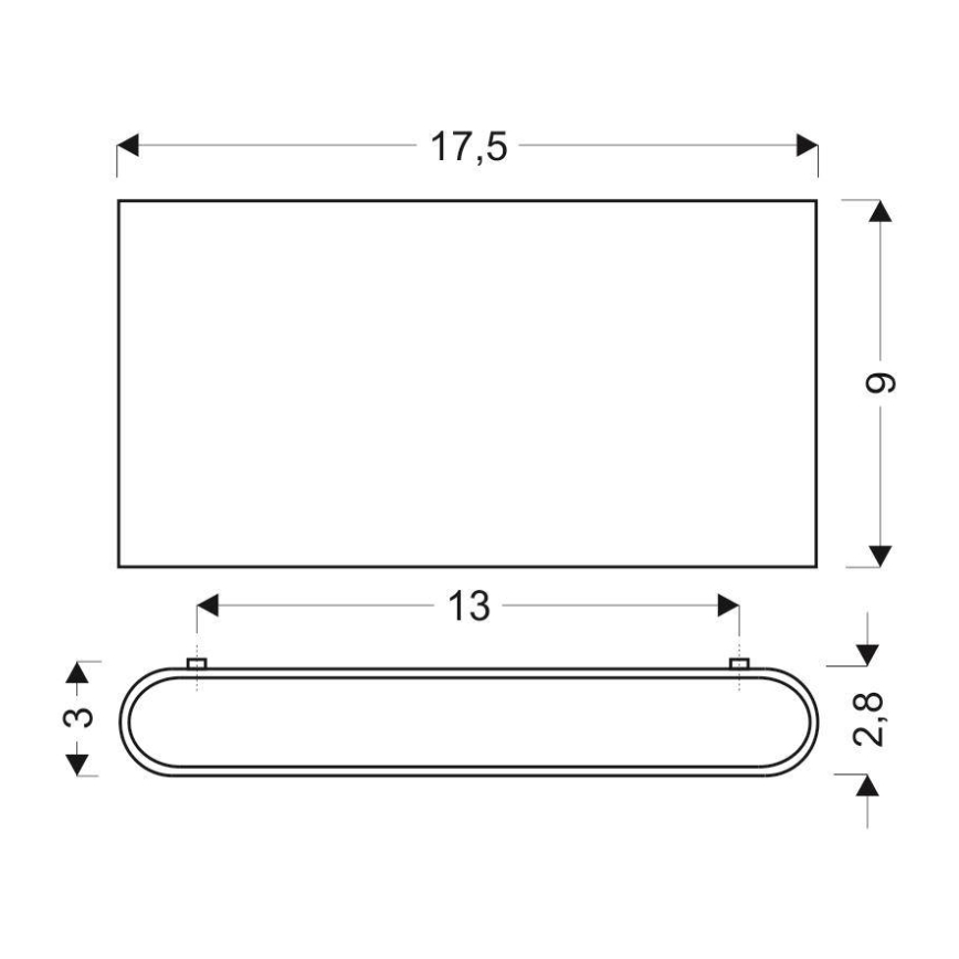 LED Kinkiet CARLI 2xLED/10W/230V