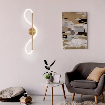 LED Kinkiet EMMA LED/19W/230V złoty