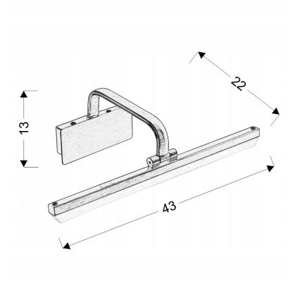 LED Kinkiet galeryjka HANG LED/8W/230V