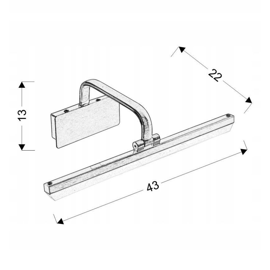 LED Kinkiet galeryjka HANG LED/8W/230V