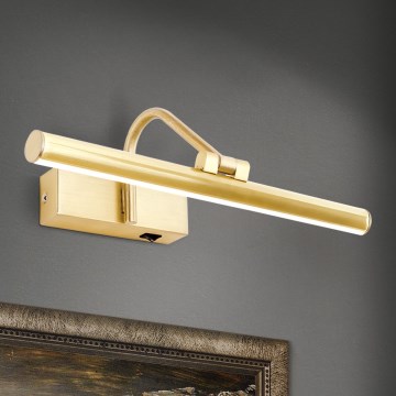 LED Kinkiet galeryjka PORTRAIT LED/6W/230V 30 cm złoty