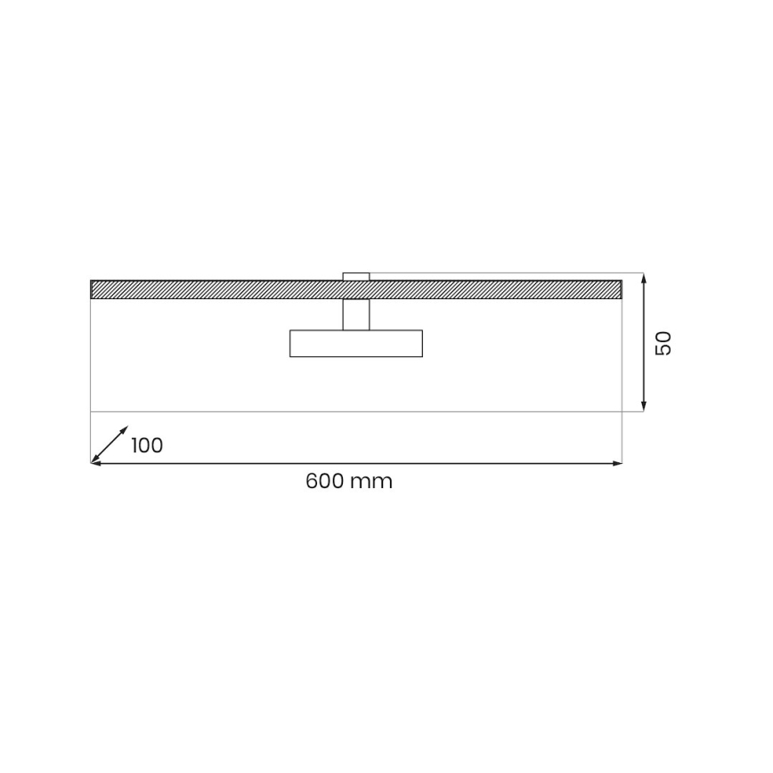LED Kinkiet galeryjka PRADO LED/11W/230V złoty