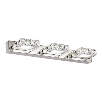LED Kinkiet kryształowy ROMANCE 3xLED/3W/230V chrom błyszczący