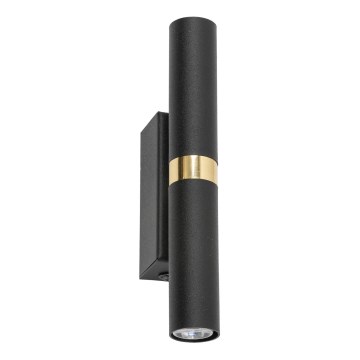 LED Kinkiet LAGOS 2xG9/3W/230V 4000K czarny/złoty