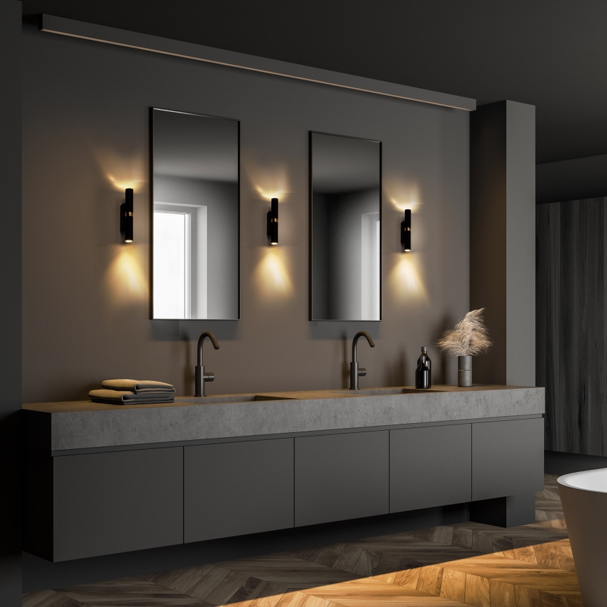 LED Kinkiet LAGOS 2xG9/3W/230V 4000K czarny/złoty