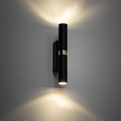 LED Kinkiet LAGOS 2xG9/3W/230V 4000K czarny/złoty
