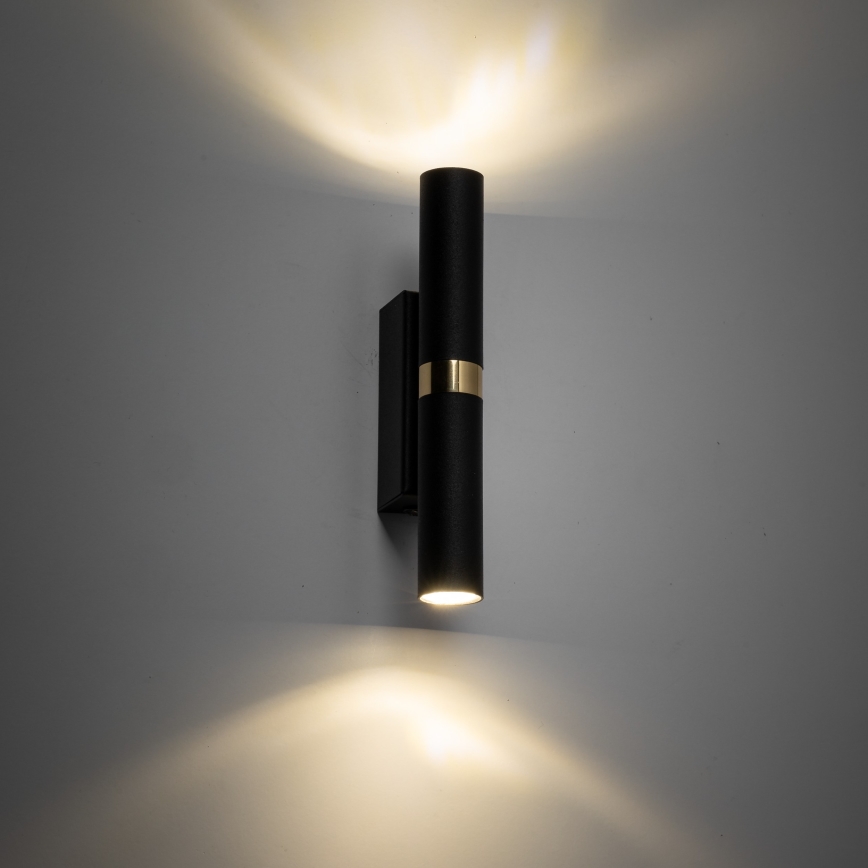 LED Kinkiet LAGOS 2xG9/3W/230V 4000K czarny/złoty