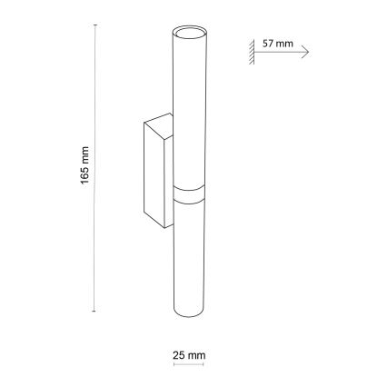 LED Kinkiet LAGOS 2xG9/3W/230V 4000K czarny/złoty