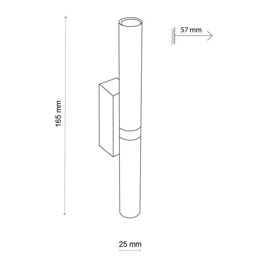 LED Kinkiet LAGOS 2xG9/3W/230V 4000K czarny/złoty