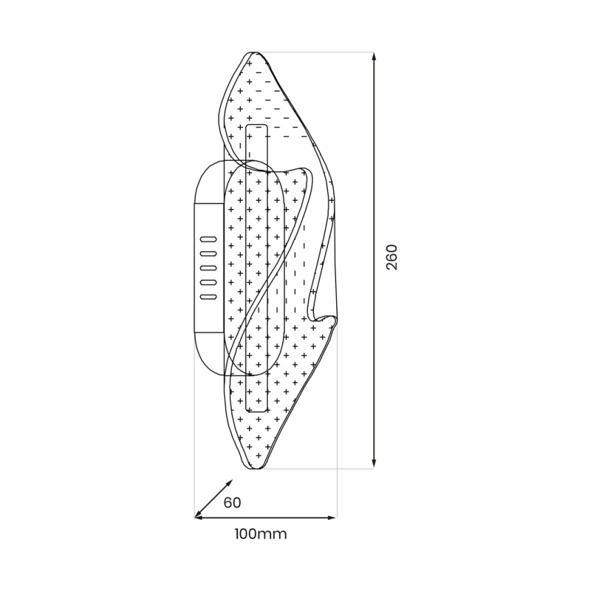 LED Kinkiet LARGO LED/8W/230V złoty