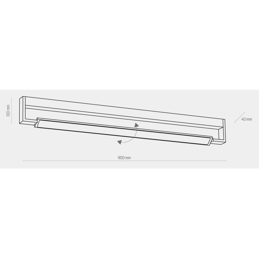 LED Kinkiet łazienkowy DEKSTER LED/36W/230V IP44 biały