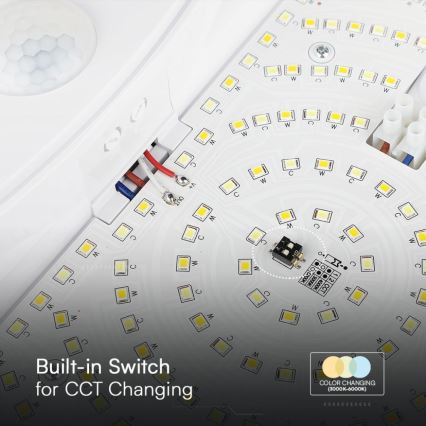 LED Kinkiet łazienkowy z czujnikiem SAMSUNG CHIP LED/15W/230V 3000/4000/6000K IP44 biały