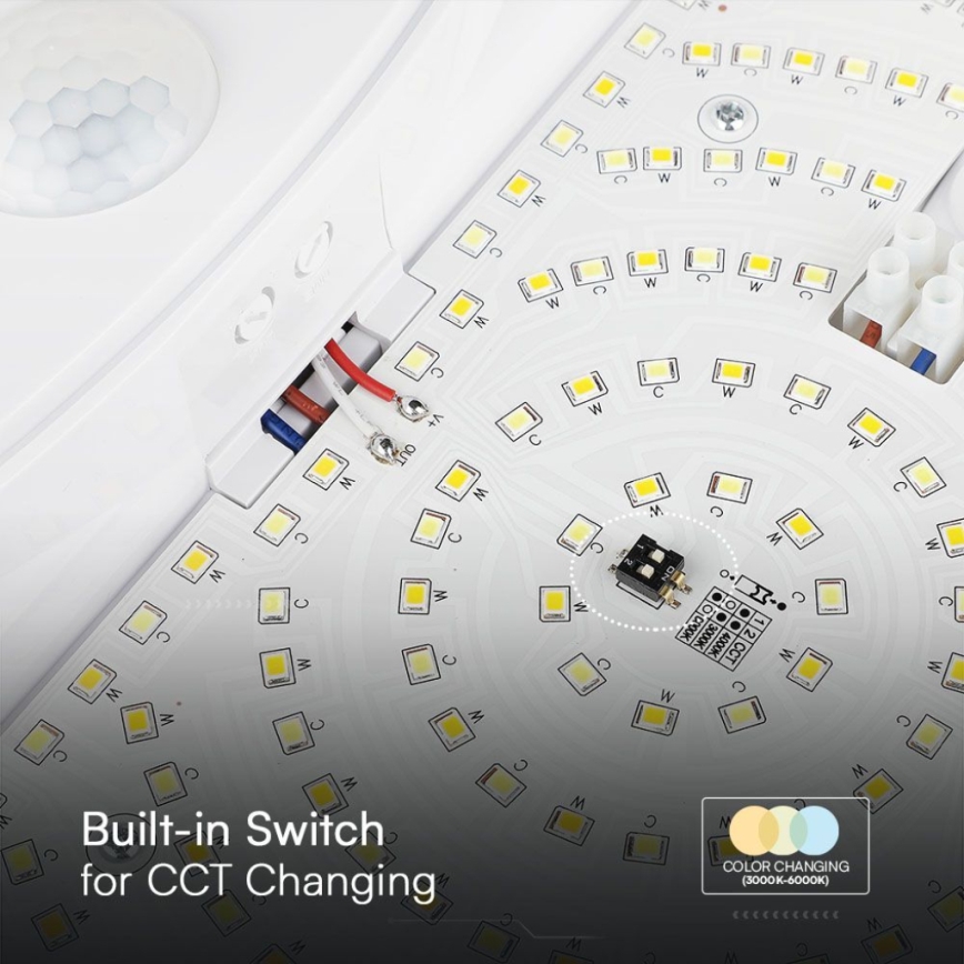 LED Kinkiet łazienkowy z czujnikiem SAMSUNG CHIP LED/15W/230V 3000/4000/6000K IP44 biały
